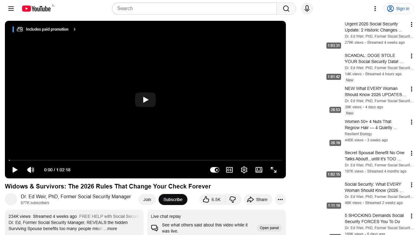 Widows & Survivors: The 2026 Rules That Change Your Check Forever - YouTube